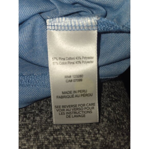 Travis Mathew Mens Blue Tropical Palm Tree Print Polo XL NWOT - Picture 6 of 7